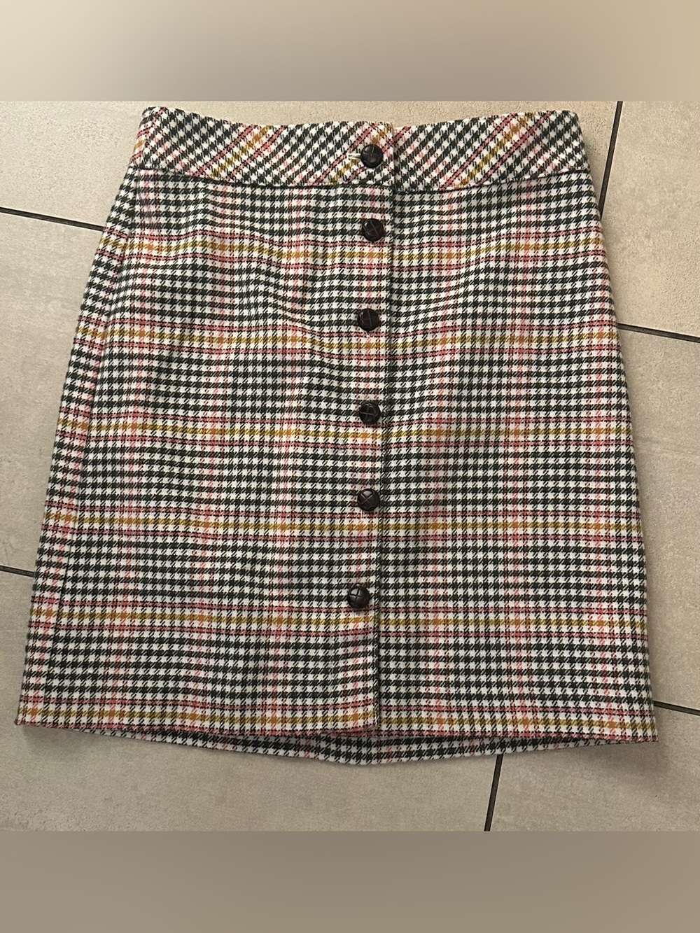 Talbots Wool Blend Plaid Skirt
